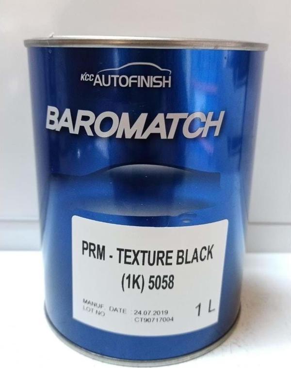 KCC 1K Plastik Tampon Boyası Texture Black 5058 1LT – Orijinal Pütürlü Siyah Kaplama - Image 1
