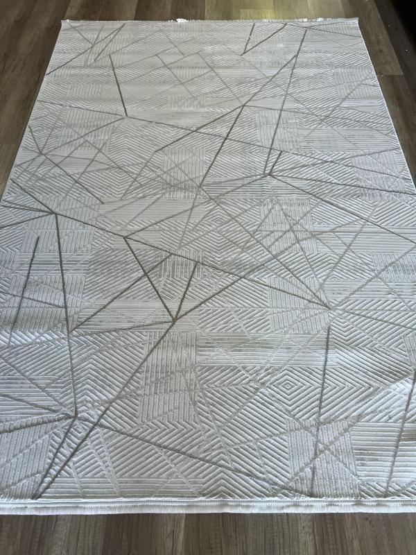 Hoom Rugs Moda 1080 Bej Yün Dokulu Akrilik Antibakteriyel Halı - Image 1