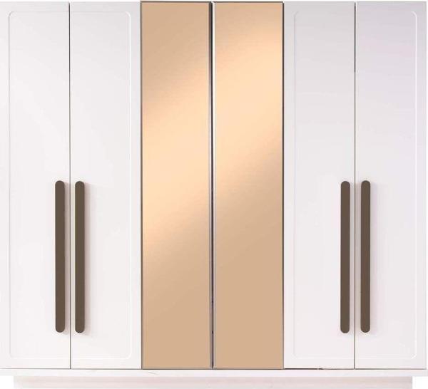 Oregon 6 Kapaklı Gardırop %100 Mdf | Ücretsiz Teslimat Ve Kurulum Avm 24 - Image 1