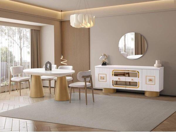 Arizona Yemek Odası Takımı %100 Mdf | Ücretsiz Teslimat Ve Kurulum Avm 24 - Image 1