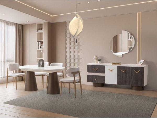 Nevada Yemek Odası Takımı %100 Mdf | Ücretsiz Teslimat Ve Kurulum Avm 24 - Image 1
