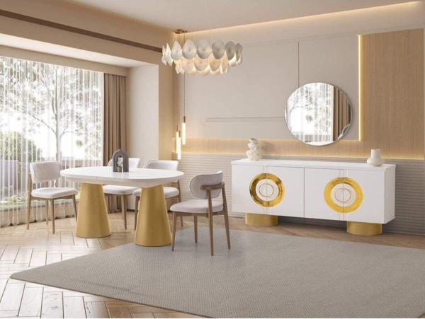 Florida Yemek Odası Takımı %100 Mdf | Ücretsiz Teslimat Ve Kurulum Avm 24 - Image 1