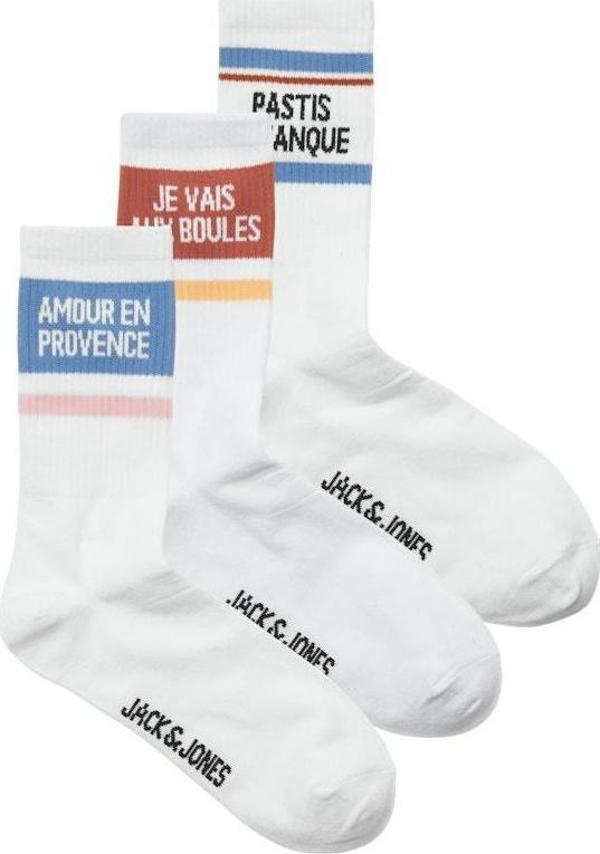 Jack Jones Boulı Tennıs 3 Lü Paket Erkek Çorap 12286387 - Image 1