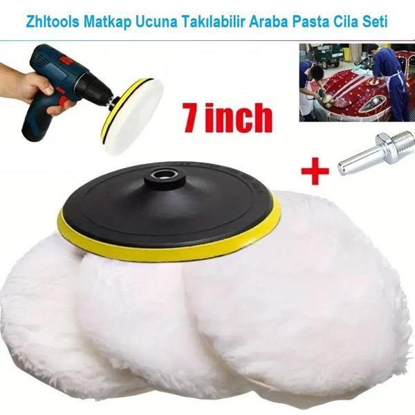 Zhltools Matkap Ucuna Takılabilir Otomobil Pasta Cila Seti - Image 1