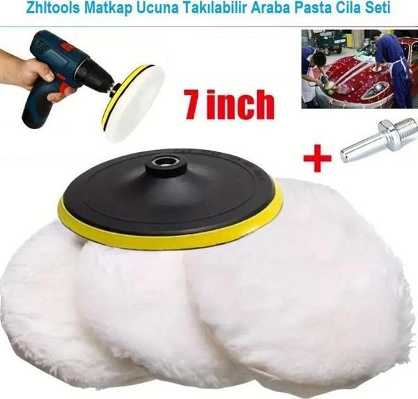 Zhltools Matkap Ucuna Takılabilir Otomobil Pasta Cila Seti - Image 1
