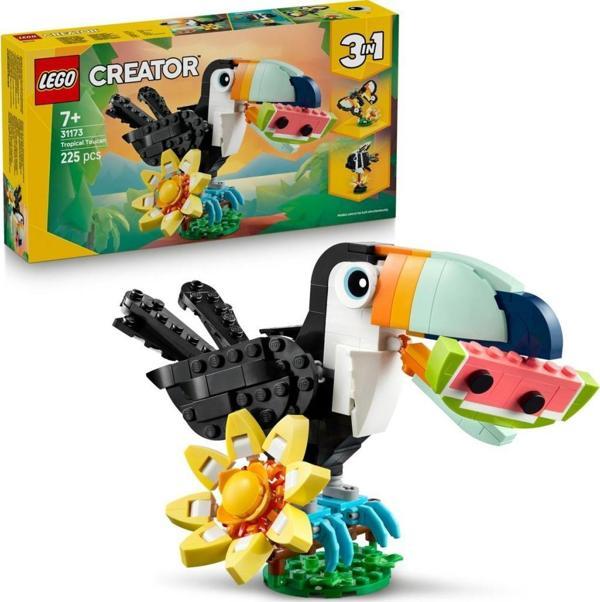 LEGO 31173 Creator 3'ü 1 Arada Vahşi Hayvanlar: Tropikal Tukan Kuşu  - Image 1