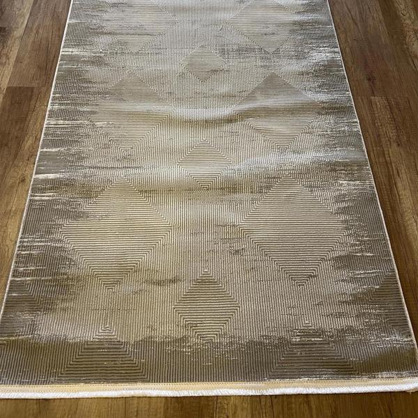 Hoom Rugs Zenith 1088 Gri Antibakteriyel Spor Saçak Halı - Image 1