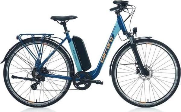 CARRARO E-LINE eCOMFORT 2.1 UNISEX ŞEHİR BİSİKLETİ 520H HD 28 JANT 7 VİTES MAT NAVY MAVİ-TURUNCU - Image 1