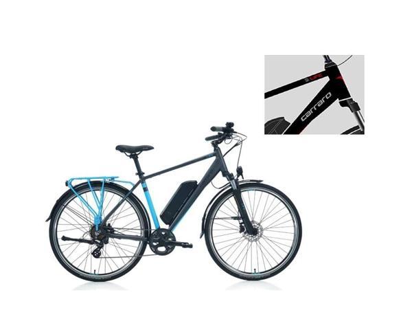 CARRARO E-LINE eLIFE 2.1 ERKEK ŞEHİR BİSİKLETİ 470H HD 28 JANT 7 VİTES MAT SİYAH KIRMIZI GÜMÜŞ - Image 1
