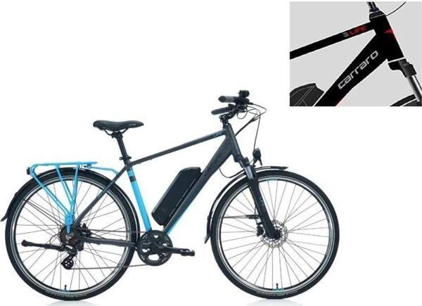 CARRARO E-LINE eLIFE 2.1 ERKEK ŞEHİR BİSİKLETİ 470H HD 28 JANT 7 VİTES MAT SİYAH KIRMIZI GÜMÜŞ - Image 1