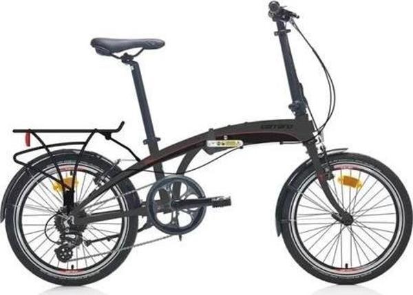 CARRARO FLEXI 108 KATLANIR BİSİKLET 285H V 20 JANT 8 VİTES MAT ANTRASİT SİYAH KIRMIZI - Image 1
