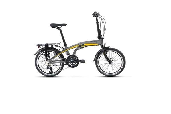 CARRARO FLEXI 116 V KATLANIR BİSİKLET 320H V 20 JANT 16 VİTES MAT KÜL GRİ SİYAH SARI - Image 1