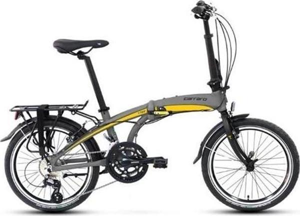 CARRARO FLEXI 116 V KATLANIR BİSİKLET 320H V 20 JANT 16 VİTES MAT KÜL GRİ SİYAH SARI - Image 1