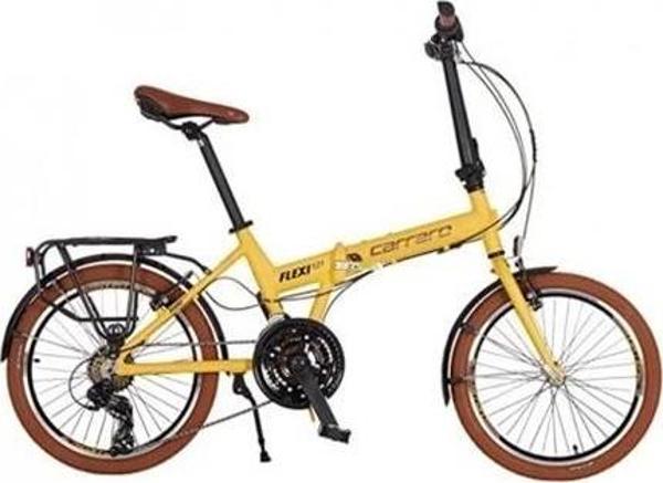 CARRARO FLEXI 121 KATLANIR BİSİKLET 350H V 20 JANT 21VİTES MAT SARI-SİYAH-BAKIR - Image 1