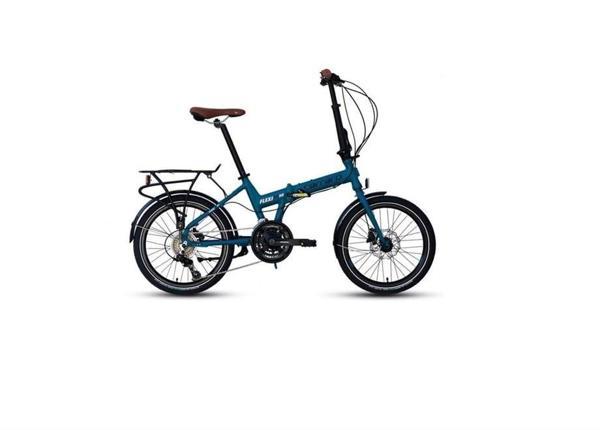CARRARO FLEXI 121D KATLANIR BİSİKLET 350H MD 20 JANT 21 VİTES  MAT NAVY MAVİ SİYAH KAHVE - Image 1