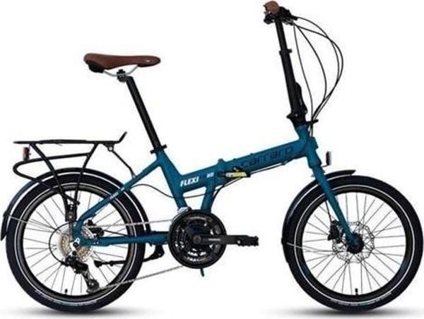 CARRARO FLEXI 121D KATLANIR BİSİKLET 350H MD 20 JANT 21 VİTES  MAT NAVY MAVİ SİYAH KAHVE - Image 1