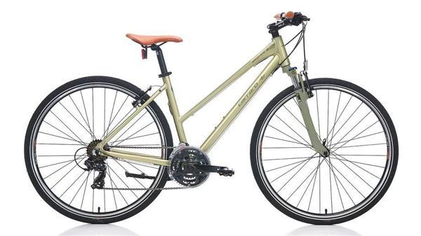 CARRARO SPORTIVE 222 KADIN ŞEHİR BİSİKLETİ 457H V 28 JANT 21 VİTES LIME YEŞİL-KOYU YEŞİL-KAHVERENGİ - Image 1