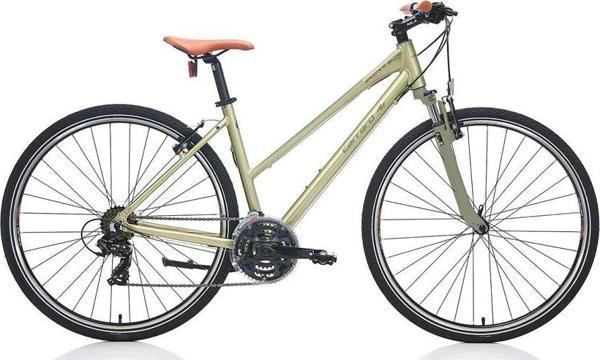 CARRARO SPORTIVE 222 KADIN ŞEHİR BİSİKLETİ 457H V 28 JANT 21 VİTES LIME YEŞİL-KOYU YEŞİL-KAHVERENGİ - Image 1
