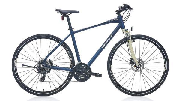 CARRARO SPORTIVE 223 ERKEK ŞEHİR BİSİKLETİ 457H HD 28 JANT 21 VİTES MAT LACİVERT-AÇIK SARI-GRİ - Image 1