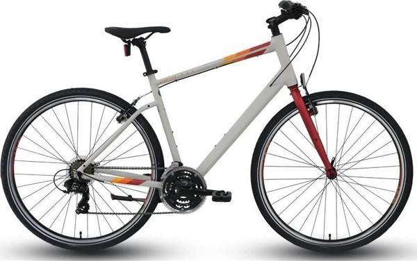 CARRARO SPORTIVE 321 ERKEK ŞEHİR BİSİKLETİ 480H V 28 JANT 21 VİTES MAT GRİ KIRMIZI TURUNCU - Image 1