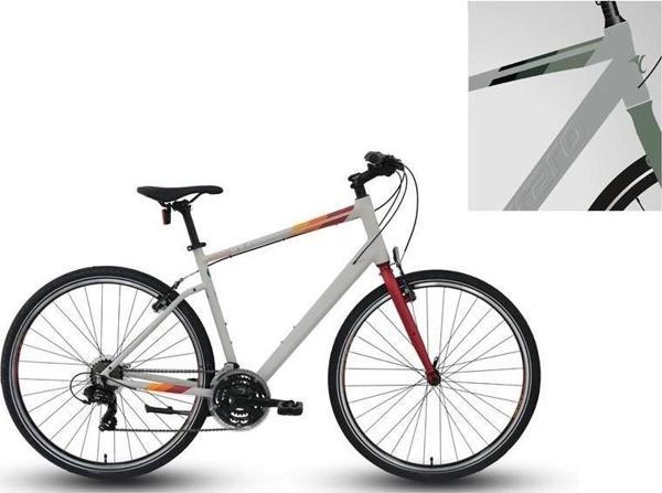 CARRARO SPORTIVE 321 ERKEK ŞEHİR BİSİKLETİ 520H V 28 JANT 21 VİTES GRİ YEŞİL KAHVE - Image 1