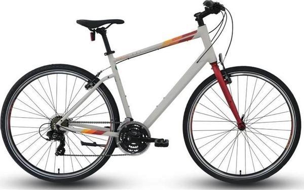 CARRARO SPORTIVE 321 ERKEK ŞEHİR BİSİKLETİ 520H V 28 JANT 21 VİTES MAT GRİ KIRMIZI TURUNCU - Image 1