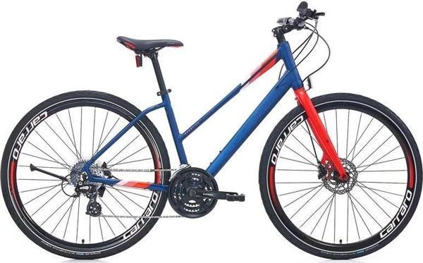CARRARO SPORTIVE 325 KADIN ŞEHİR BİSİKLETİ 480H HD 28 JANT 24 VİTES MAT LACİVERT NAR ÇİÇEĞİ - Image 1