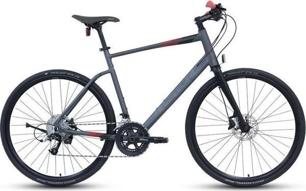 CARRARO SPORTIVE 350C ERKEK ŞEHİR BİSİKLETİ 480H HD 28 JANT 22 VİTES MAT ANTRASİT-SİYAH-KIRMIZI - Image 1