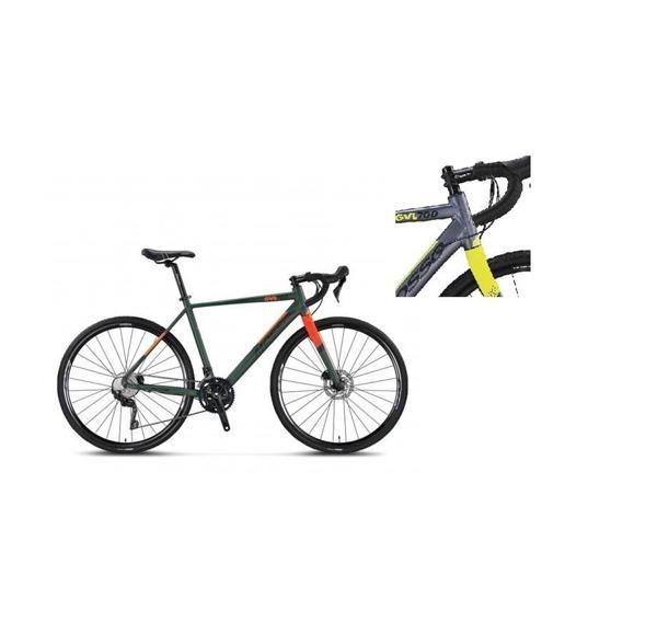 MOSSO GVL700-GRX400 ERKEK YARIŞ BİSİKLETİ 500H HD 28 JANT 20 VİTES ANTRASIT-LIME - Image 1