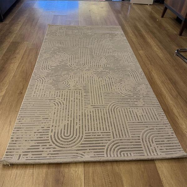 Hoom Rugs Markiz 1138 Gri Modern Pamuk Taban Halı - Image 1
