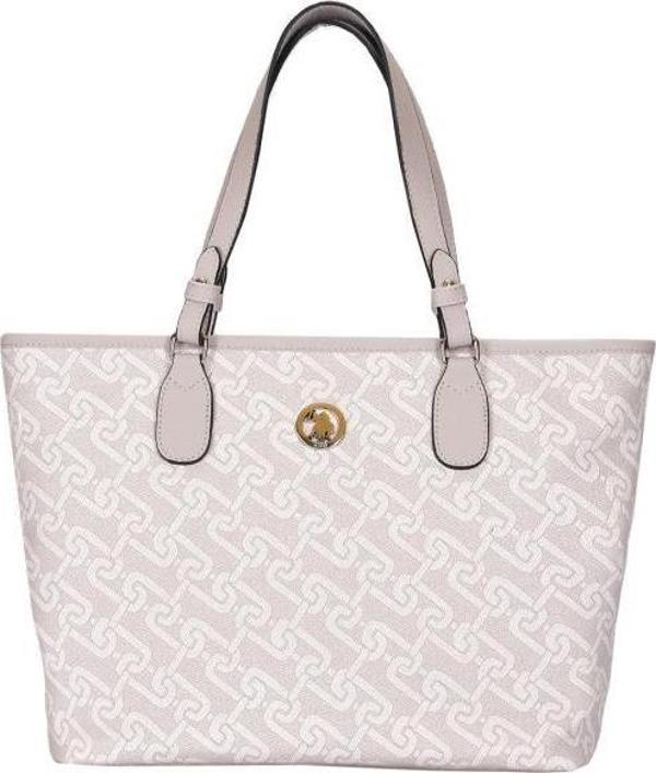U.S. Polo Assn. Kadın Omuz Çanta Beyaz-Grı Us24106 - Image 1