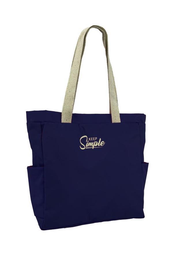 Keep Simple Kadın Çanta Kumaş Lacivert 7008 - Image 1