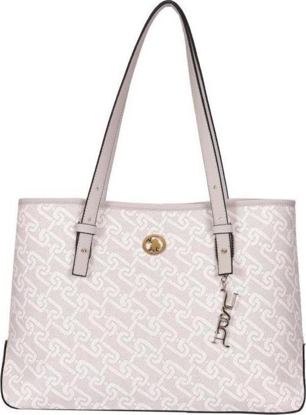 U.S. Polo Assn. Omuz Askılı Kadın Çanta Beyaz-Gri Us24100 - Image 1