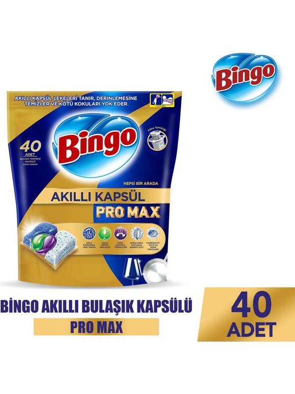 Bingo Akıllı Kapsül Pro Max Bulaşık Makinesi Deterjanı 40x5 200 Tablet - Image 1
