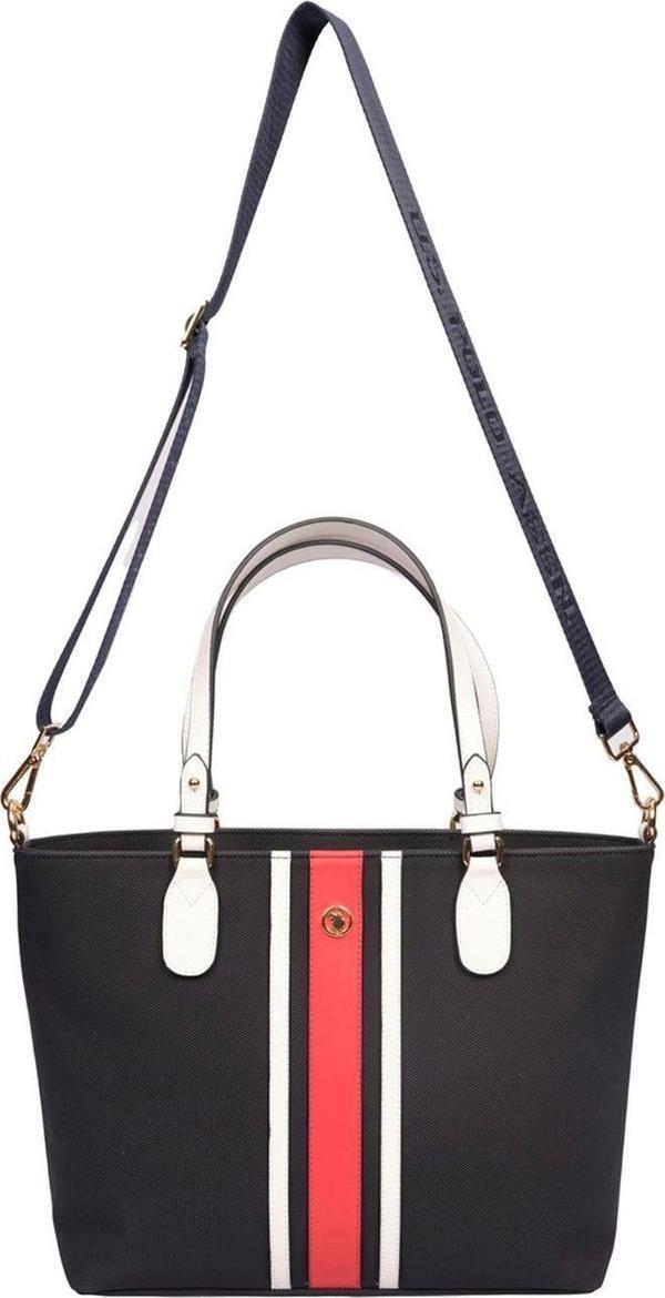 U.S. Polo Assn. Kadın Omuz Çanta Lacivert-Beyaz-Kırmızı Us23244 - Image 1