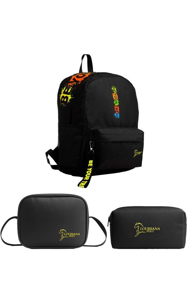 Louisiana Polo Okul Seti – Çanta + Termal Beslenme + Kalemlik Multicolor 1140 - Image 1