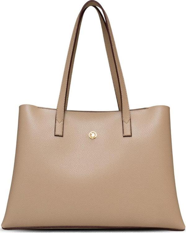 U.S. Polo Assn. Kadın Omuz Çanta Bej Us25186 - Image 1