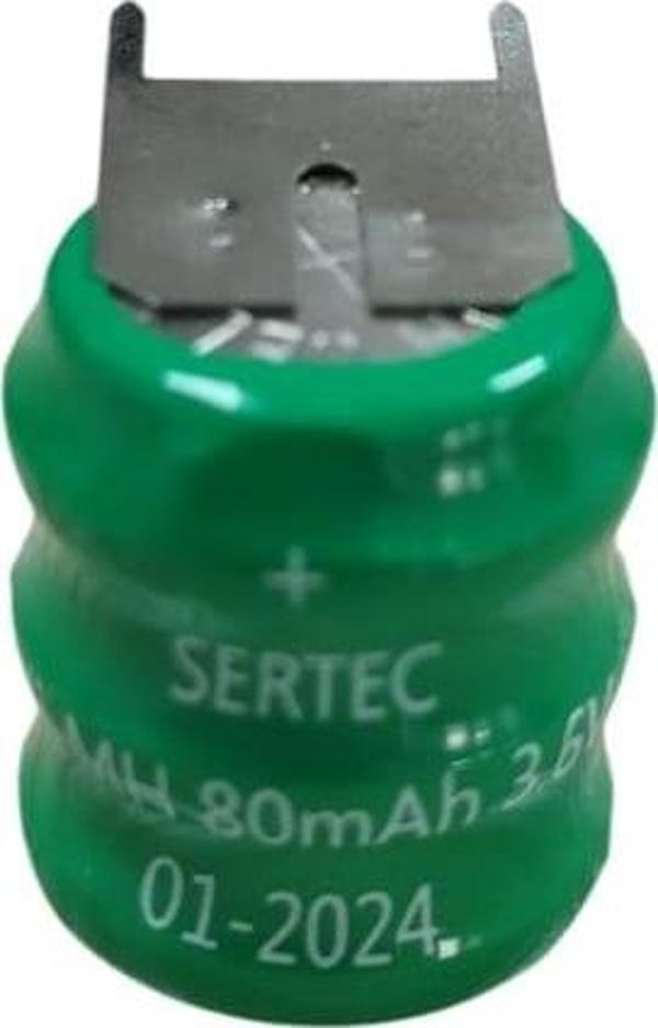 3.6V 3S1P 80 Mah 3 Pin  NI-MH Buton Pil - Image 1