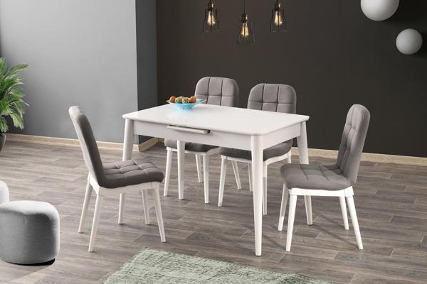 Açılır Mdf Mutfak Masa Sandalye Takımı 70x110cm - Image 1