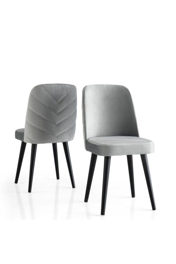 Modern Yemek Odası Mutfak Sandalyesi Venedik 2 Li Set  - Image 1