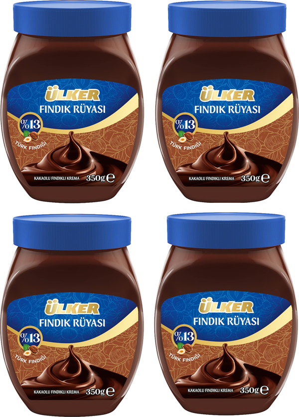 Ülker Fındık Rüyası Kakaolu Fındık Kreması 350 gr x 4 Adet - Image 1