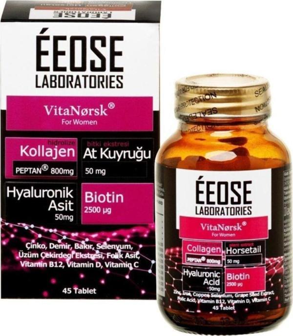 Collagen Tablet ( Kollajen + Hyaluronik Asit + Atkuyruğu + Haluronik Asit + Biotin) 45 Tablet - Image 1