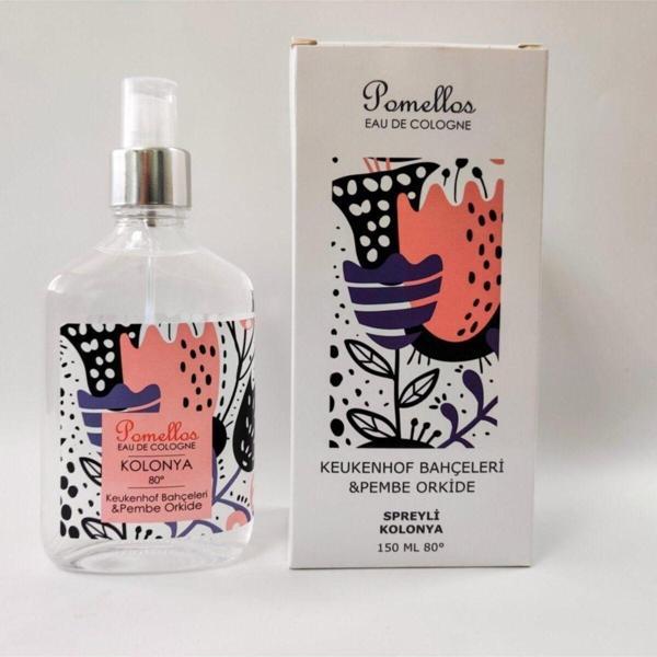 Kolonya Keukenhof Bahçeleri & Pembe Orkide (150 Ml, 80 Derece, Spreyli Kolonya) - Image 1