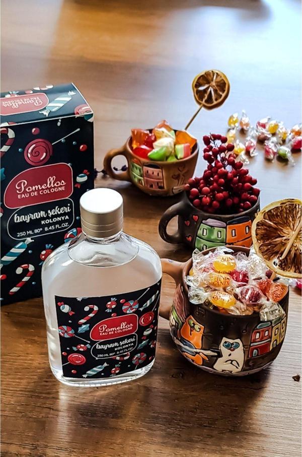 Kolonya Bayram Şekeri (250 Ml, 80 Derece, Cam Şişe Kolonya) - Image 1