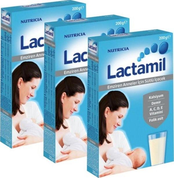 Lactamil Emziren Anneler Için Sütlü Içecek 200 Gr X 3 Adet - Image 1