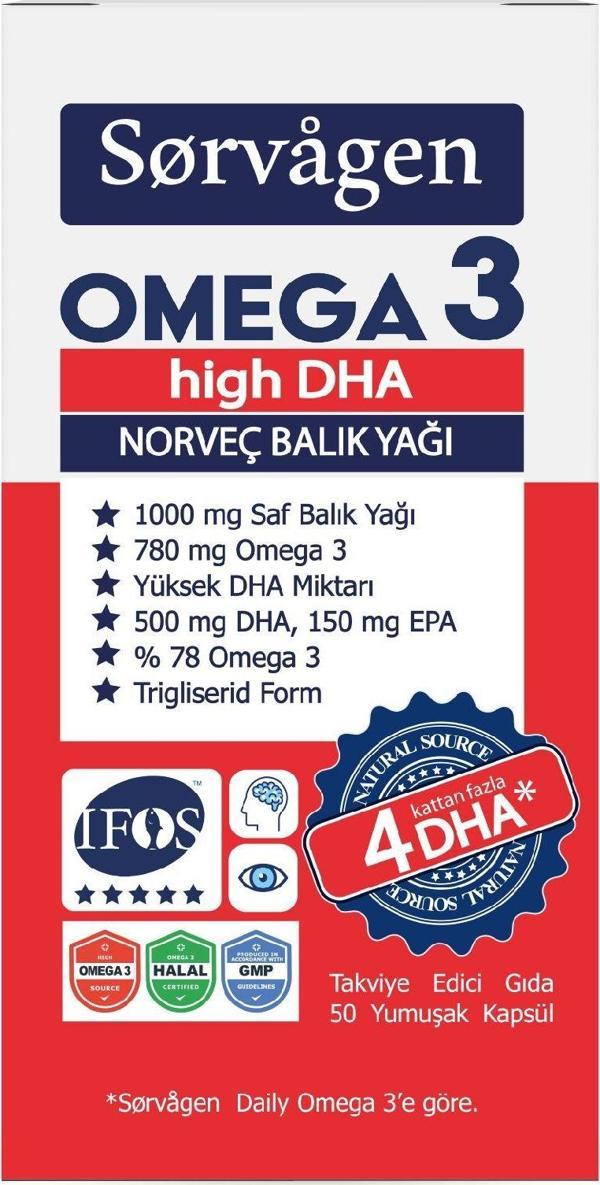 Omega 3 High Dha 50 Kapsül - Image 1