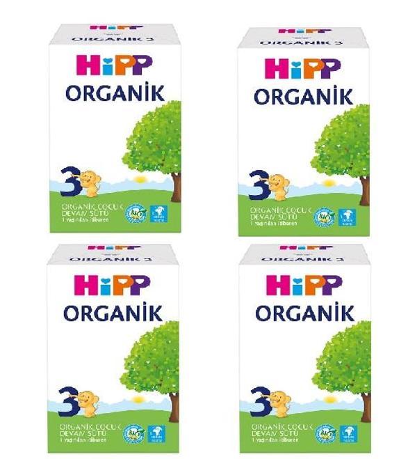 Hipp 3 Organik Bebek Sütü 600 gr 4 Adet - Image 1
