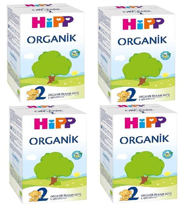 Hipp 2 Organik Devam Sütü 600 gr 4 Adet - Image 1