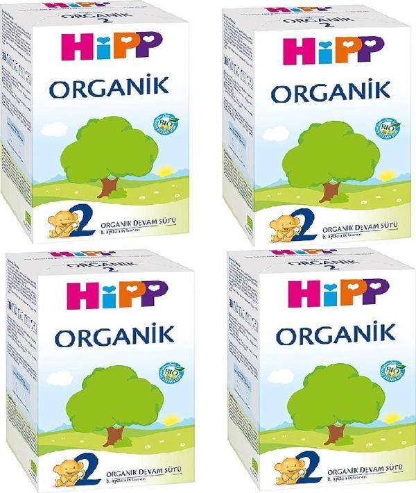 Hipp 2 Organik Devam Sütü 600 gr 4 Adet - Image 1