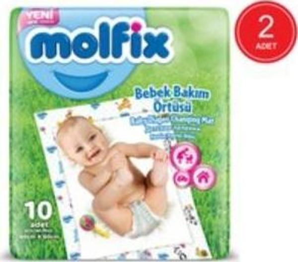 Molfix Bebek Bakım Örtüsü 10lu 60x60 cm (ALT ACMA ) 2'Lİ - Image 1